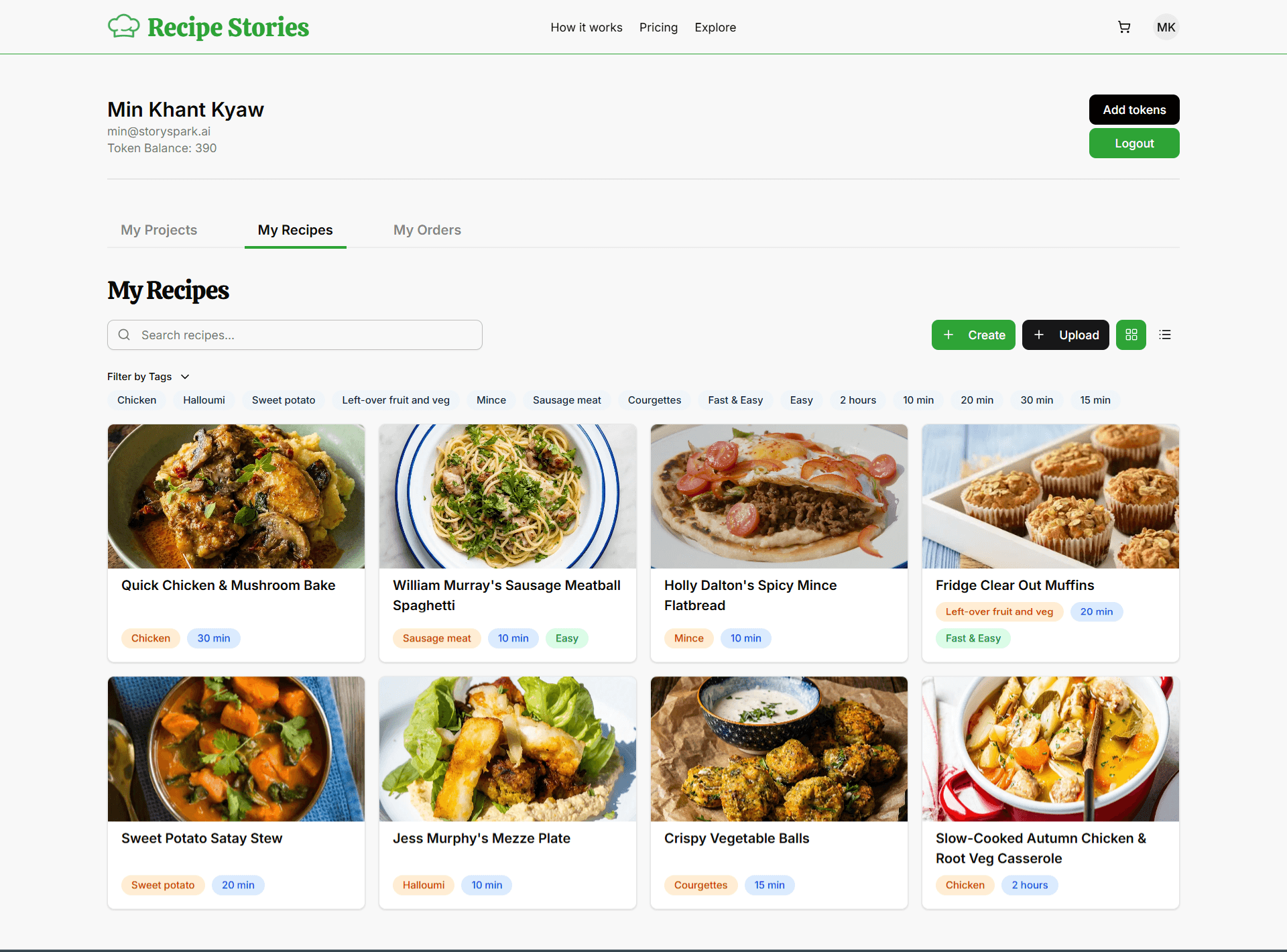 Curate your recipe collection