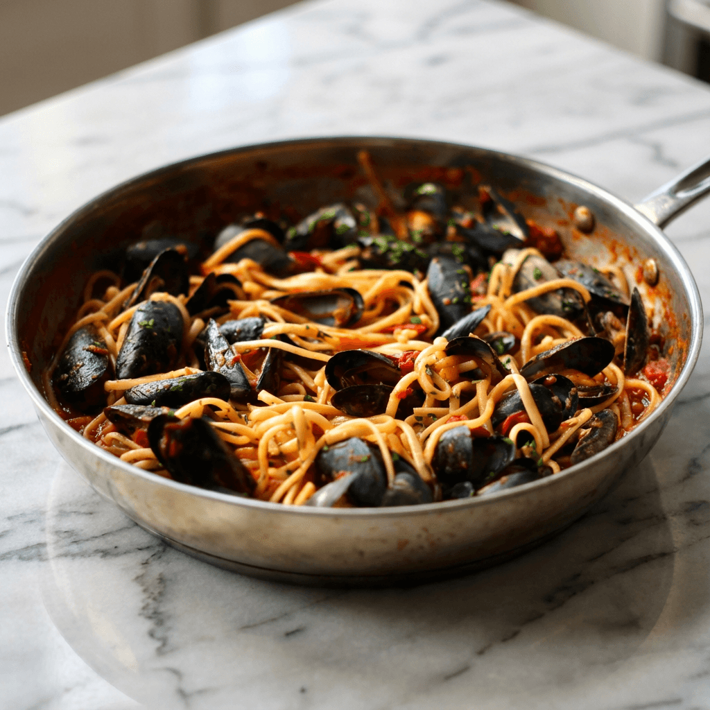 Mussel & Monkfish Linguine